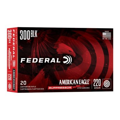 Federal American Eagle Subsonic 300 Blackout 220gr OTM 20rd Box