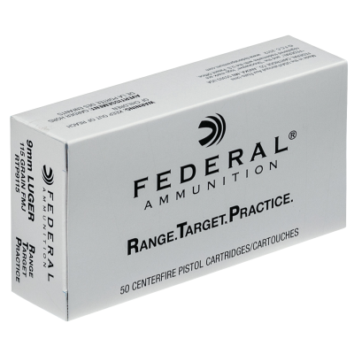 Federal Range and Target 9mm Luger 115 GR FMJ