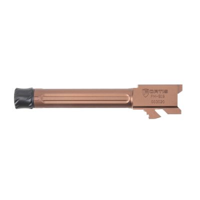 Fortis Match Grade Barrel Threaded Fluted 9mm 4" Barrel, Fits Glock 19 Gen 1-5 And 19x - Copper