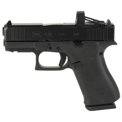 Glock 43X 9mm Sub-Compact Poly Frame 4 MOA Shield Optic 3.41" 10rd - Black