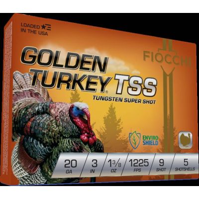 Fiocchi Golden Turkey 20 Gauge #9, 3", 1 3/8oz, 5rd Box