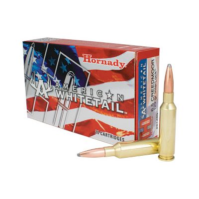 Hornady, American Whitetail, 6.5 Creedmoor, 129 grn Interlock, 20 Round Box