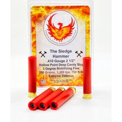 Phoenix Rising .410 Sledge Hammer HP Slug 2 1/2" 5rd Pack or Buy 2, Get 1 Free!