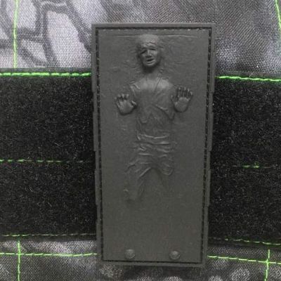 Han Solo in Carbonite Embossed PVC Morale Patch