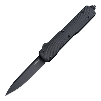Hogue Counterstrike 3.35" OTF Drop Point Plain Black