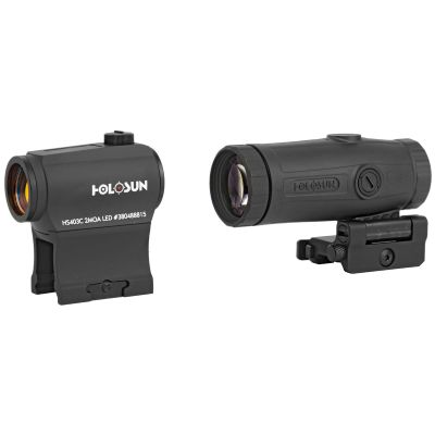 Holosun HS403C Micro Red Dot and HM3X Magnifier Combo