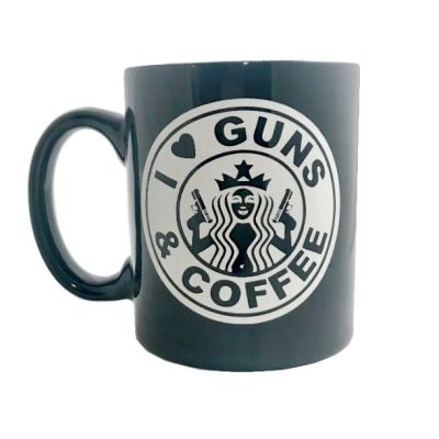 I love guns and coffee mug