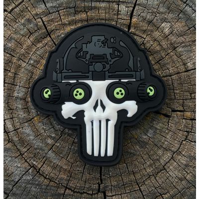 Lights Out Punisher NVG Glow in the Dark Patch