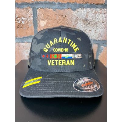 Dangerous Goods Quarantine Veteran Multicam Black Flexfit Hat