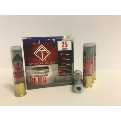 ATI .410ga Rifled Slug 2.5 inch Shotgun Shells - SLUG | 1 Case (10 boxes/250 rds)