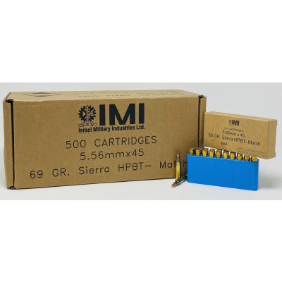 IMI 5.56 NATO 69gr Sierra BTHP 20rd Box