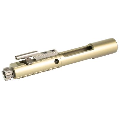KAK Industry, K-SPEC Enhanced Low Mass, Bolt Carrier Group, For AR-15, 556/300 Blackout, Forged 7075 Aluminum, 9310 Bolt, NP3 Bolt and Cam, Satin Gold Carrier, Duel Ejector, Down Vent
