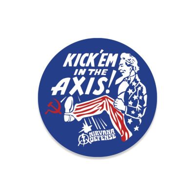 Nirvana Defense Kick 'Em In The Axis Sticker