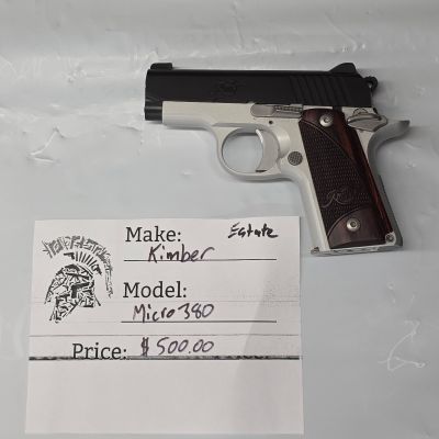 USED Kimber Micro Carry · .380 ACP · 2.75" Barrel · 6 Rounds