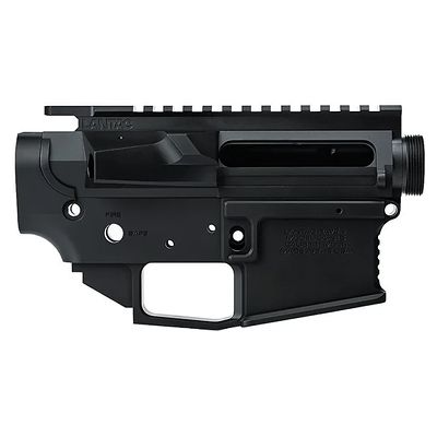 LanTac USA LLC Raven Billet AR-15 Receiver Set, Anodized Finish, Black, Includes Upper and Lower Stripped Receiver