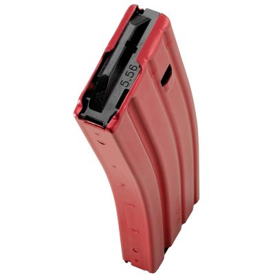 Duramag 223/5.56 NATO 30rd Magazine, Fits AR Rifles - Red