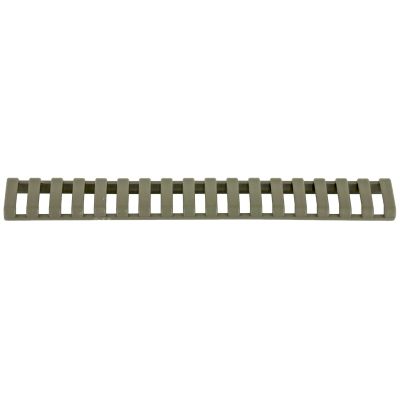 Magpul Industries, Ladder Rail Panel, Fits Carbine Length Picatinny Rail, 18 Slots, Polymer Construction, Olive Drab Green