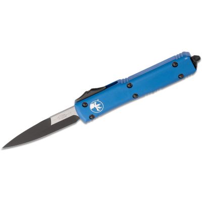 Microtech Ultratech OTF Bayonet Blue Handle Blade - 3.46"