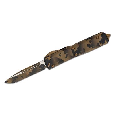 Microtech Signature Series Ultratech Tactical Auto OTF 3.46" Coyote Camo Drop Point Blade