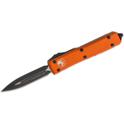 Microtech Ultratech OTF 3.46" Double Edge Dagger Blade - Black/Orange