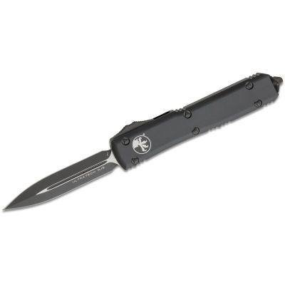 Microtech Ultratech OTF 3.46" Double Edge Dagger Blade - Black