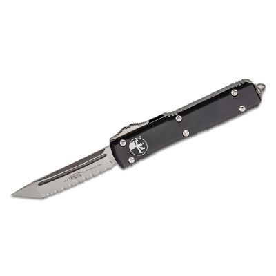 Microtech Ultratech Auto OTF 3.46" Stonewashed Serrated Tanto Blade
