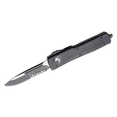 Microtech UTX-70 Tactical Auto OTF 2.41" Black Drop Point Combo Blade