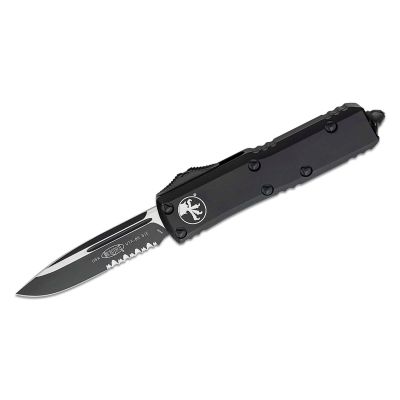 Microtech UTX-85 Tactical Auto OTF 3" Black Combo Blade