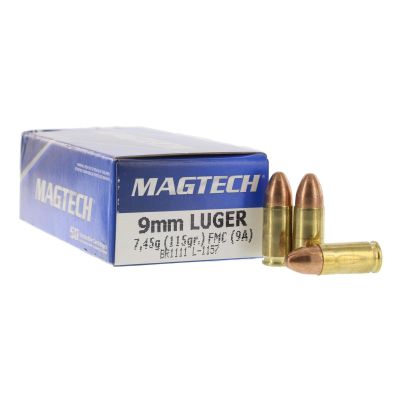 Magtech 9A Range/Training 9mm Luger 115 gr Full Metal Jacket 1000rd Case