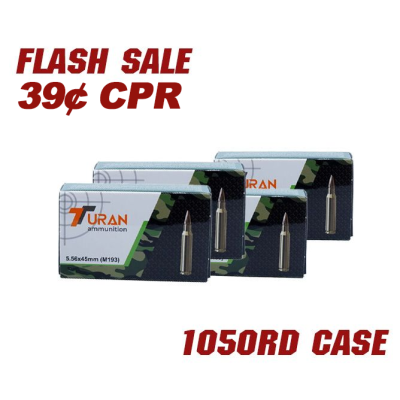 Turan 5.56 NATO 55gr M193 FMJ 510rds or 1050rds - Free Shipping!!