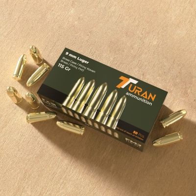 Turan 9mm 115gr FMJ 500rd Case