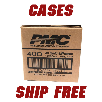 PMC 40 S&W 165gr FMJ