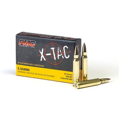 PMC X-TAC 5.56NATO Rifle Ammo - 55 Grain | FMJ-BT |