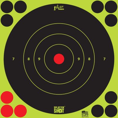 Pro-Shot Splatter Shot 8" Bullseye 6 Pack Adhesive Targets