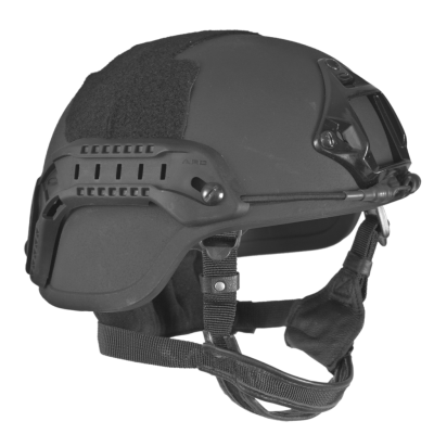 Chase Tactical Striker ACH Level IIIA Combat Helmet with Shroud, Rails, Bungee, Velcro, and Team Wendy Cam-Fit Suspension