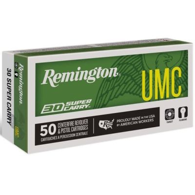 Remington UMC 30 Super Carry 100gr FMJ 50rd Box