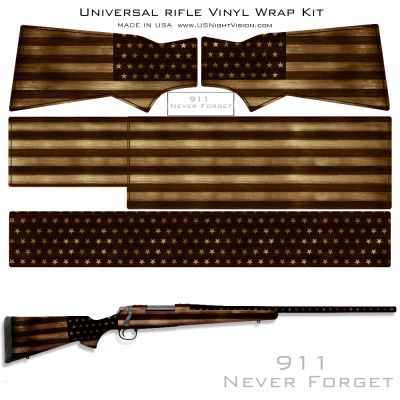 USA Flag Pre-Cut Universal Rifle Skin Vinyl Wrap