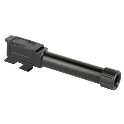 Rosco Mfg Bloodline 9MM, 4.6" 416R Stainless Steel Barrel, Threaded, 1/2x28" Nitride Black, Fits Glock 19