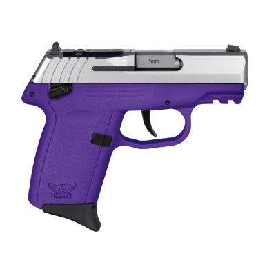 SCCY CPX-1 Gen 3 Sub-Compact Pistol - Stainless - Purple | 9mm | 3.1" Barrel | 10rd | Ambidextrous Safety | Red Dot Ready