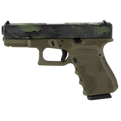 Glock 19 Gen3 9MM Black Multicam Slide With OD Green Frame, Fixed Sights, 15rds, Optic Cut