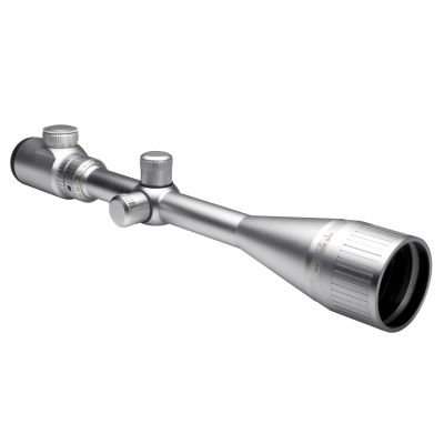 Shooter II Series 6-24X50Aoe Red Ill. Silver Scope Mil-Dot/Green Lens/Ring