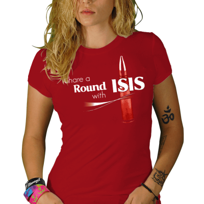 Nine Line Apparel Share a Round with Isis Womens Tshirt