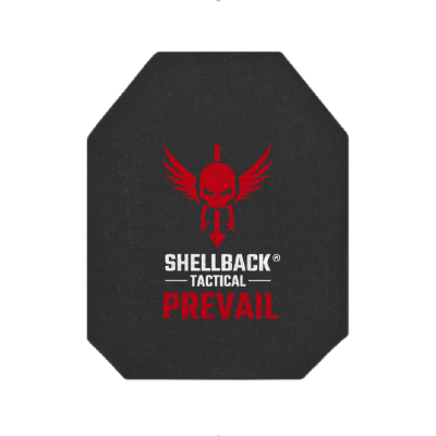 Shellback Tactical Prevail Series Level IV Single Curve 10 x 12 Hard Armor Plate - 4S17