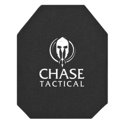 Chase Tactical 4S17 Level IV Rifle Armor Plate NIJ 06 Certified DEA Compliant – SINGLE CURVE-10" x 12"-Shooter Cut