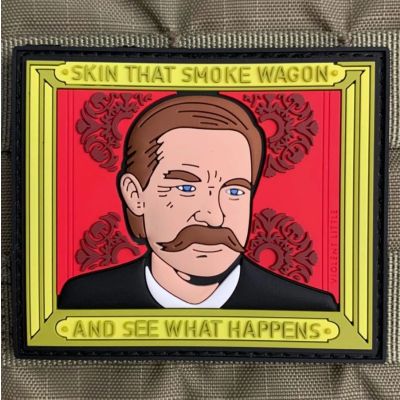 "skin That Smoke Wagon" Tombstone Patch