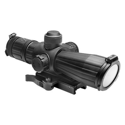 Srt Series 4X32 Rubber Compact With Red Laser/Blue Ill./Mil-Dot/Green Lens/Quick Release