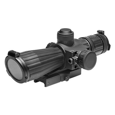 Srt Series 4X32 Rubber Compact With Red Laser/Blue Ill./P4 Sniper/Green Lens/Quick Release