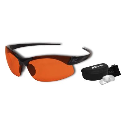 Sharp Edge Thin Temple 2 Lens Kit – ST Matte Blk Frame / Clear, Tiger's Eye Lenses