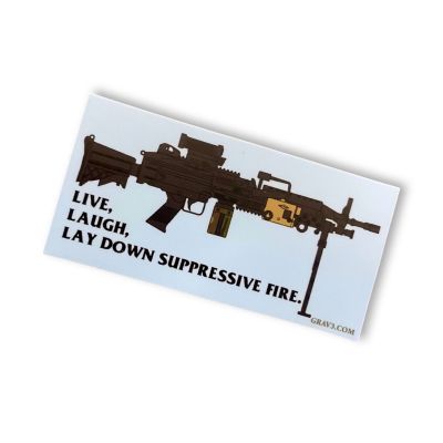 To The Grave "Suppressive Fire" Sticker