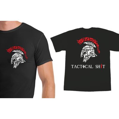Tactical Shit Spartan Shirt With Name & Logo on the Back
